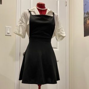Black apron dress